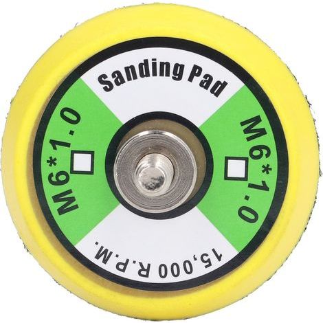 Klett-Stützteller, Druckluftschleifer, Poliermaschine, PU-Pad zum Schleifen und Polieren, 2-Zoll-M6x1-Gewinde, 15.000 U/min (1/5)