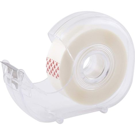 Tape with Tape Dispenser - Transparent & Matte Adhesive Film for Everyday Use - Writable & Copyable Functional & User Friendly - 19 mm x 33 m (1/5)