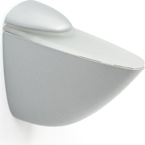 Soporte Regulable para Baldas de Cristal y Madera en Zamak Cromo Mate Líquido Para Baldas con Espesores de 3-40 mm Medidas 3988105 mm Sistema de Fijación 1 Unidad -