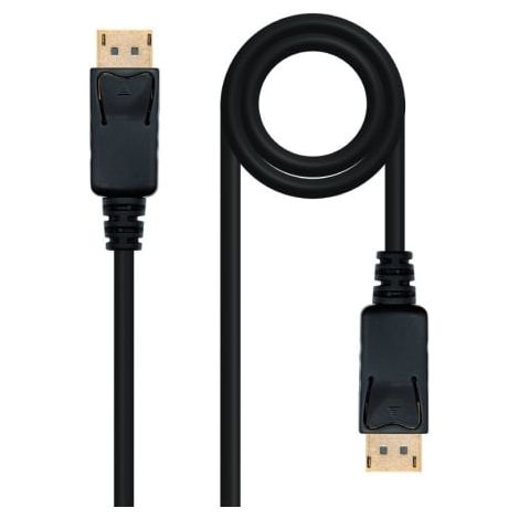 Cable Displayport 1.2 4K Nanocable 10.15.2310/ Displayport Macho - Displayport Macho/ 10m/ Negro