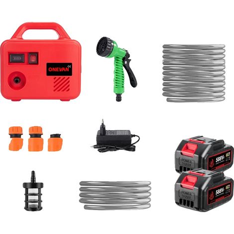 Pompe à eau électrique, fonctionnement sans fil, performance puissante, 2Batterie 1EU Chargeur (1/2)