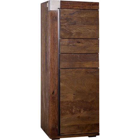 Highboard Mango 53x45x142 braun lackiert Amsterdam 06
