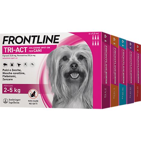 ANTIPARASSITARIO 'FRONTLINE TRI-ACT' cani 40/60 kg - 3 pipette ml 6  - FRONTLINE