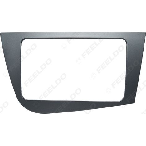 Suitable for the Seat Leon/Toledo audio system upgrade frame, DVD navigation frame panel, 2DIN right-hand side titanium (1/5)