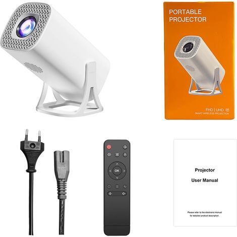 14 Rotating 180° Projectors, 120 Inch Screen, WiFi 6 BT 5.2 (1/4)