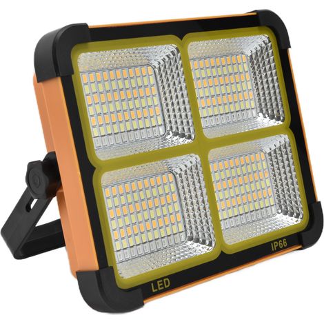 Lampe de travail solaire LED rechargeable 4 modes 1000 W étanche, portable, idéale pour le camping. (1/5)