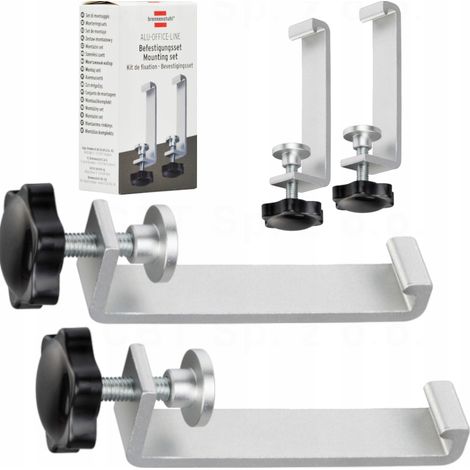 Abrazaderas de sujeción / abrazaderas de mesa para regletas de enchufes Alu-Office-Line (abrazaderas de tornillo ideales para el lugar de trabajo) (1/4)