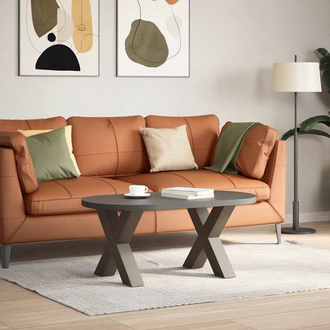 Maison Exclusive - Couchtischbeine X-Form 2 Stk. Naturstahl 50x(4