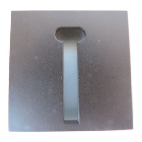 Enjoliveur anthracite pour prise telephonique en T FR dark brown NIKO 124-69071