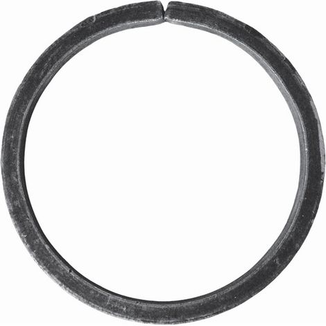 Cercle non soudé - Diamètre 120mm fer plat de 20x6mm - Fer forgé - À souder - DECO FER FORGE (1/3)