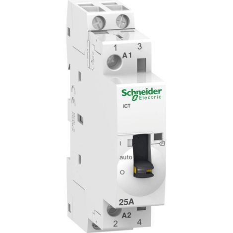 SCHNEIDER A9C21732 - Contattore Reversibile 2 poli, 2 NA, 25 A, 1,2 W, bobina 250 V c.a. (1/3)