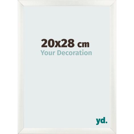 yd. - Cadre photo 20x28 - Blanc Patine - MDF - Pisa (1/5)