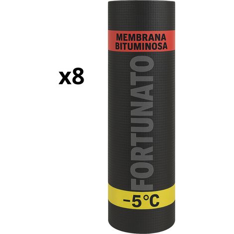 Membrana bituminosa impermeabilizzante casasciutta 4 kg/mq -5°c 8 rotoli 1x10 m (1/5)