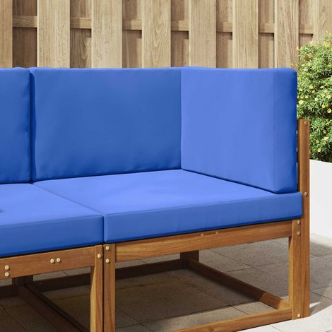 Cojín para sofá de exterior 3 pcs Tuquesa Poliéster