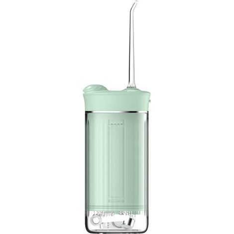 Irrigateur buccal X3A vert portable, pompe à piston IPX7, batterie 1000-1200 mAh, autonomie 50 jours, 222g, réservoir 300ml (1/5)