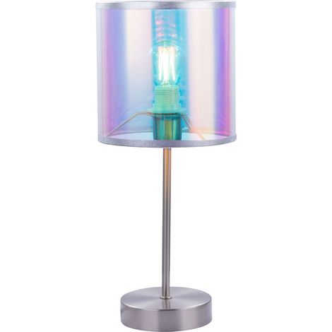Lampe de table textile salon chambre éclairage lecture veilleuse lampe multicolore Globo 15260T (1/5)