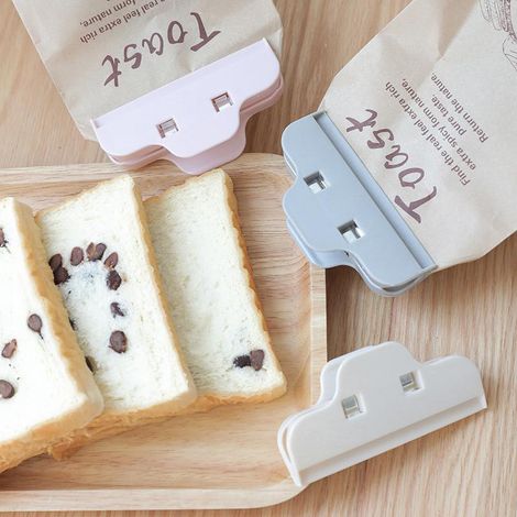 20 Stück Verschlussclips für Lebensmittelbeutel – Starke Clips für Snackbeutel aus Kunststoff (Farbe zufällig) (1/5)