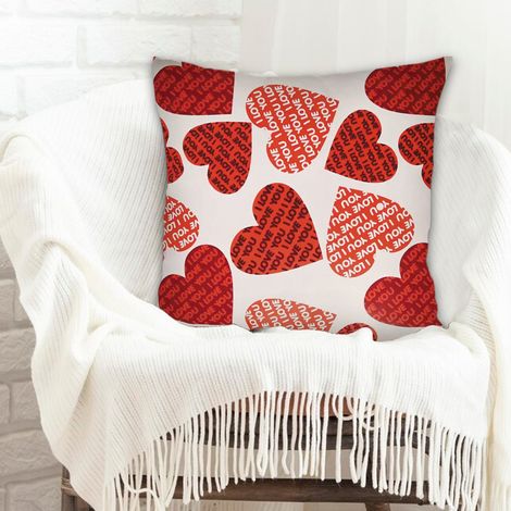 Housse de coussin carrée standard 45x45cm à fermeture éclair invisible pour chambre à coucher salon (1/5)