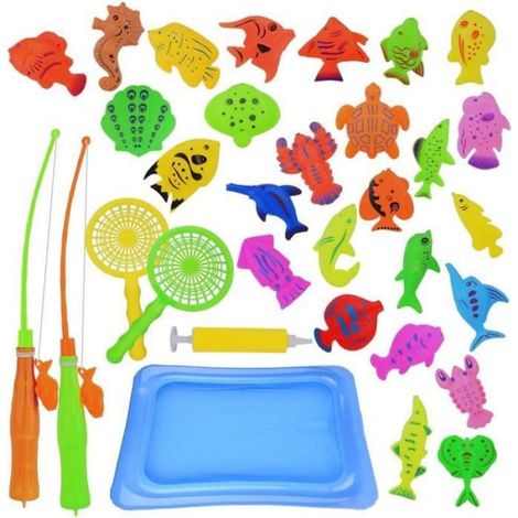 Jouets De Bain - Jouets De Peche Magnetiques - Pour Enfants A Partir De 3 Ans - ABS Non Toxique - 30 Pieces (1/4)