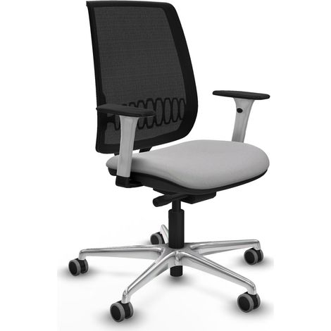 Chaise de bureau piqueras y crespo Alares blanc support lombaire (1/2)