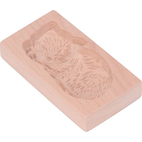 Moule à biscuits animal, joli emporte-pièce en bois coloré, démoulage facile, motif chat (1/5)