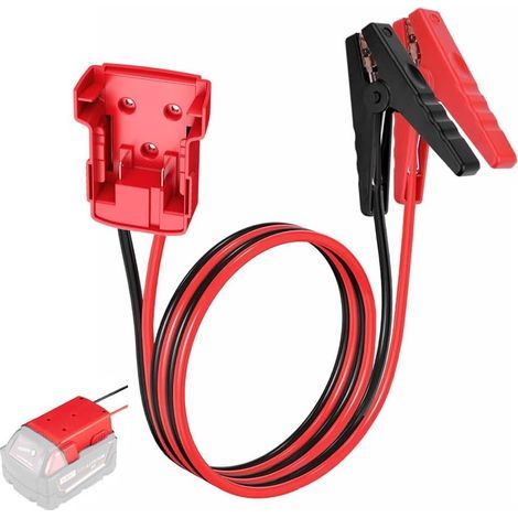 Câbles de démarrage 60 cm avec pinces crocodiles en silicone 8 AWG (1/5)