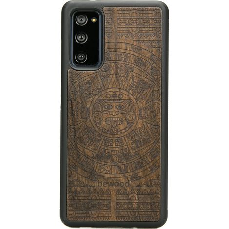 Holzhülle für Samsung Galaxy S20 FE Aztec Calendar Ziricote (1/3)
