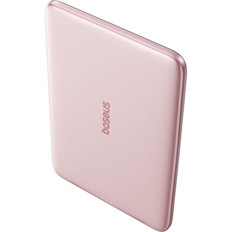 Powerbank 5000 mAh, 20 W, ultraschlank, mit USB-C MagSafe 60 W, 30 cm Kabel – Pink