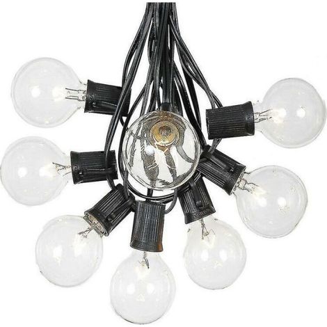 Ampoule sphérique G40 E12 étanche IP44 – Blanc chaud 7W pour éclairage extérieur – Décoration de fête et mariage - cour-7 (1/5)