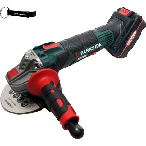 Meuleuse d'angle 20 V avec batterie 4 Ah et porte-clés (1/5)