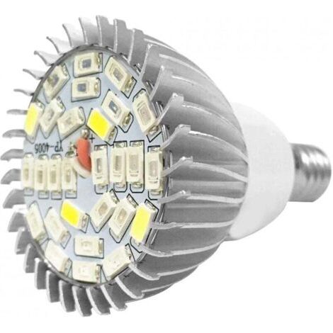 Lampe de croissance des plantes, ampoule de croissance des plantes en aluminium à spectre complet 28W à économie d'énergie (1/4)
