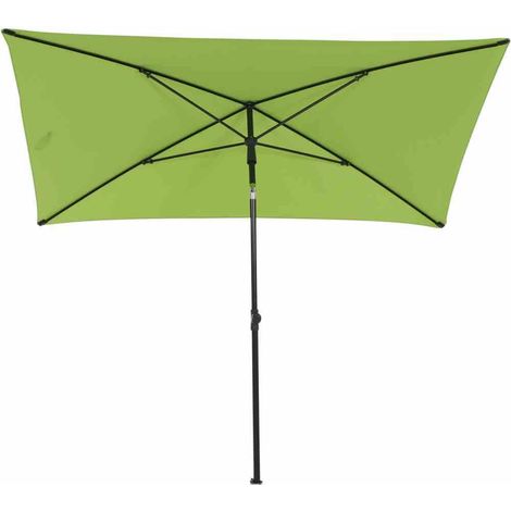 City Mittelstockschirm anthrazit/grün 140x210cm Gestell Stahl anthrazit, Bezug 100% Polyester, 160g/m² grün, Lichtschutzfaktor UPF 50+ (1/4)