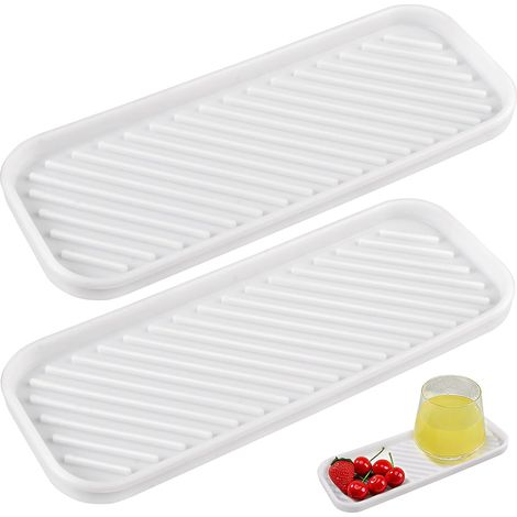 2 Organiseur Évier, Silicone Antidérapant, Tapis Égouttage, Support Éponge, Cuisine Salle De Bain (1/5)
