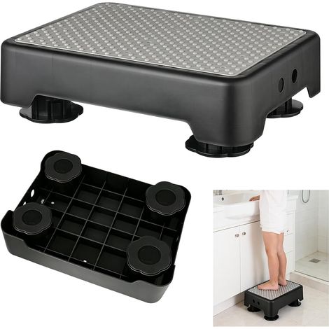 Marchepied Phosphorescent avec 3 Niveaux réglables en Hauteur Marchepied antidérapant, charge maximale 200 kg, repose-pieds pour personnes âgées, enfants, douche, aide à la montée (1/5)