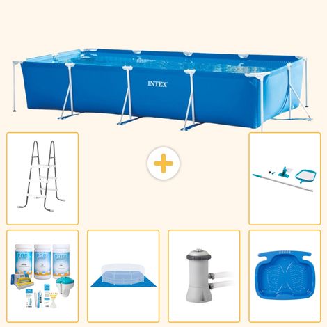 Intex Piscine Tubulaire Rectangulaire - 450x220x84 cm - 7-pièces  S20851 (1/5)
