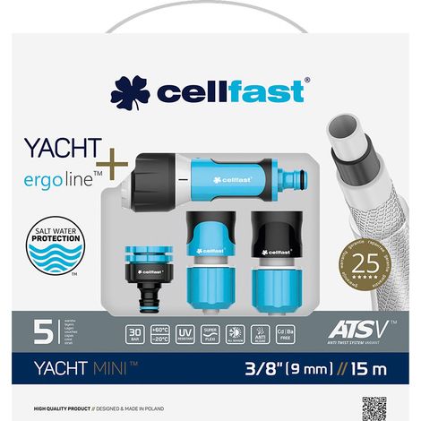 Set manguera de riego yacht mini ats 9 mm x 15 m cellfast (1/4)
