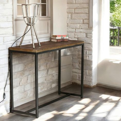 Console marqueterie 110 cm VARSOVIE (1/4)