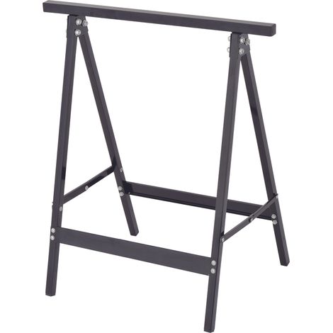 cavalletto pieghevole in metallo, portata massima 100 kg - 63.5x43xh72 cm