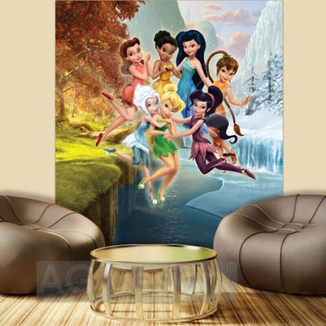 Papier peint XL intisse Clochette et le secret des Fées Disney 180X202 CM (1/4)