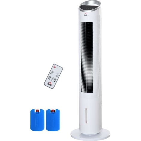 Aération 4 bouches oscillante minuterie 3 modes 3 vitesses télécommande 2 blocs réfrigérants