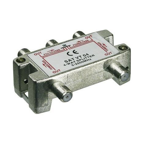 Decoder goobay 67003 splitter satellite 5-2500 MHz 4 uscite