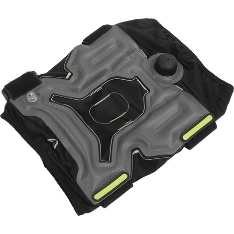 Genouillère de compression gonflable améliorant la stabilité, soutien du genou, sangle enveloppante pour le sport, taille L (1/5)