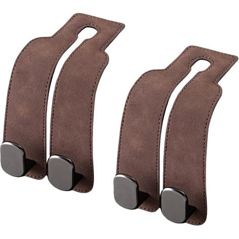 2 ganchos universales para almacenamiento en coche，Ganchos para reposacabezas，Almacenamiento para asientos de coche，Colgador para asiento trasero (1/5)