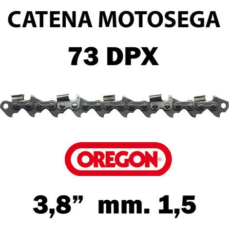 Catena Oregon professionali per motosega 73DPX passo 3/8" spessore 1,5  Maglie: 76