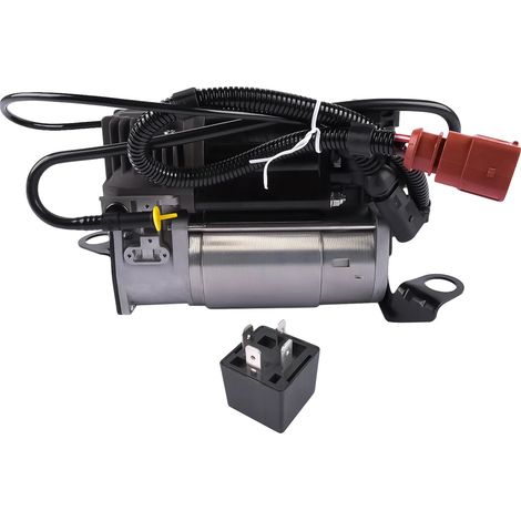 Compresor de suspensión neumática, calidad de equipo original, carcasa semicerrada, compatible con Audi A6 C6, números de pieza del fabricante 4F0616006, 4F0616005D (1/5)