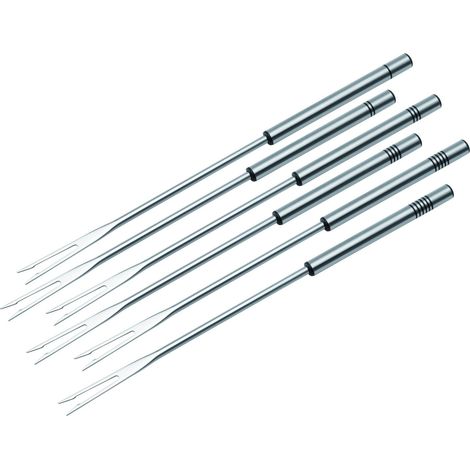 Kuhn Rikon 32208 - Set forchette per fonduta di Formaggio/Carne, in plastica, 6 Pezzi