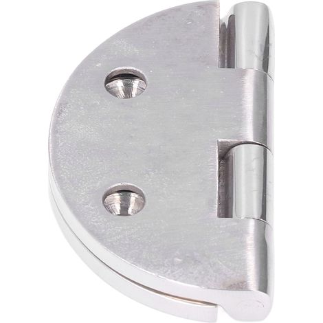 Charnière ronde de 64 mm en acier inoxydable 316 poli miroir, fixation par trou pour équipement marin (1/5)