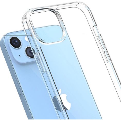 Coque hybride pour iPhone 14 Plus, ultra transparente (1/5)