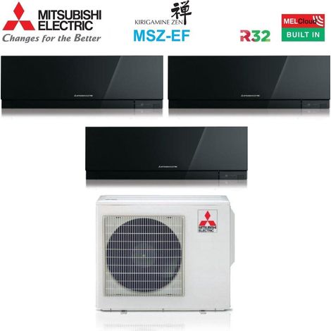 Mitsubishi Electric Kirigamine Zen Climatiseur Noir