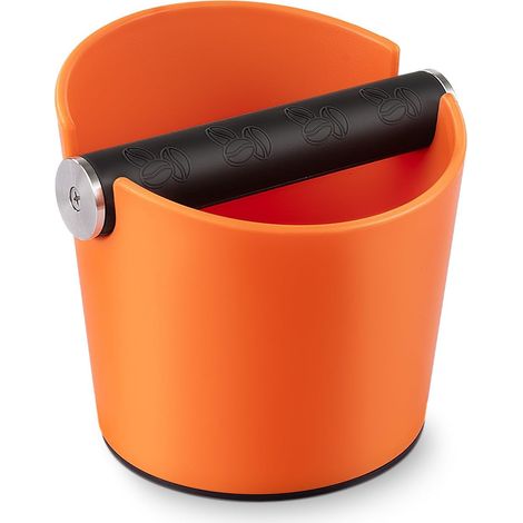Kaffeeabschlagbox, Kaffeesatzbehälter, Kaffeeabschlagbox, Barista-Zubehör mit abnehmbarem Metall-Schlagstab (Orange) (1/5)